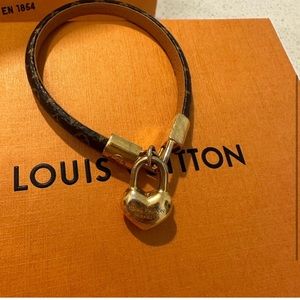 Louis Vuitton heart lock bracelet